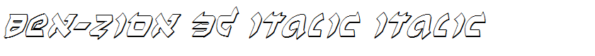 Ben-Zion 3D Italic Italic