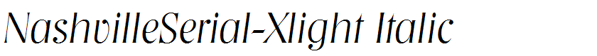NashvilleSerial-Xlight Italic