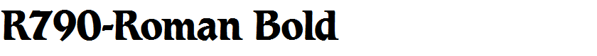 R790-Roman Bold